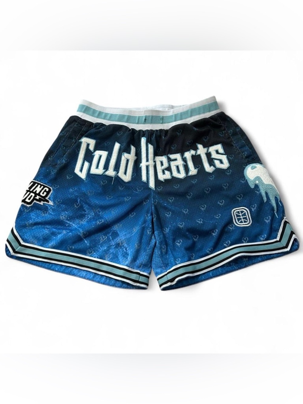 Rolling Loud Festival Cold Hearts Mesh Basketball Shorts Size Medium